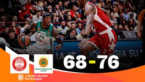 Αρμάνι Μιλάνο - Παναθηναϊκός AKTOR 68-76: Τα Highlights της αναμέτρησης