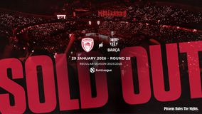 Ολυμπιακός: Ανακοίνωσε sold out με Μπαρτσελόνα