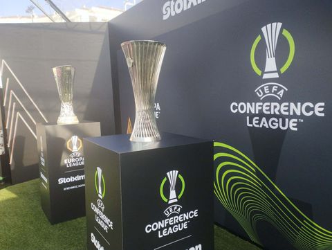 Στη Θεσσαλονίκη τα τρόπαια των Europa και Conference League (gallery)