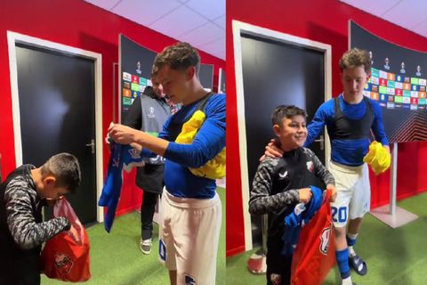 Η όμορφη στιγμή του Καρέτσα που υπογράφει αυτόγραφο στον ανιψιό του Μπάρκα (vid)