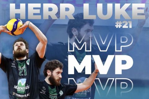 Ο Λουκ Χερ MVP της 15ης αγωνιστικής της Volley League