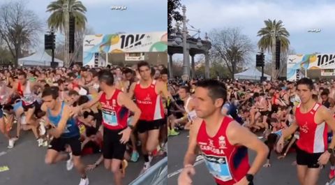 Χάος στην εκκίνηση του αγώνα 10 χλμ. στην Καστεγιόν-  Δεκάδες δρομείς ποδοπατήθηκαν  (vids)