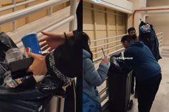 Μαθήματα ποδοσφαιρικού πολιτισμού από τους Καζάκους: Μάζεψαν όλα τα σκουπίδια που άφησαν στην OPAP Arena