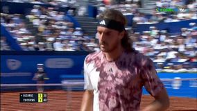 Ο Τσιτσιπάς έκανε πρώτος μπρέικ στον τελικό με τον Αλκαράθ