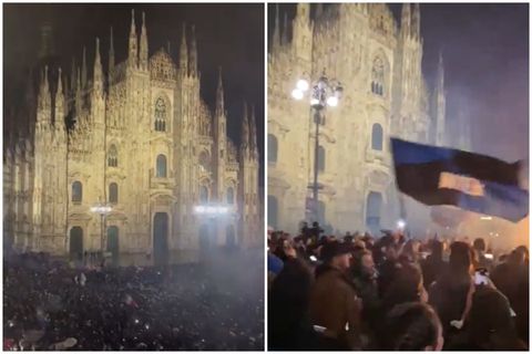 «Κάηκε» το Μιλάνο για την πρωταθλήτρια Ίντερ - Εξαλλοι πανηγυρισμοί στην «Piazza Duomo» (vids)