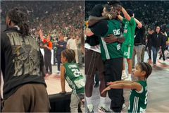 «Like Father, Like Son»: Ο Λεσόρ πανηγύρισε με τον γιο του την νίκη του Παναθηναϊκού και η Euroleague τους αποθέωσε (vid)