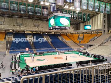 Αποκλειστικές φωτογραφίες: Το νέο παρκέ, οι εξέδρες και οι πρώτες αλλαγές στο ΟΑΚΑ (vid+pics)