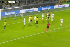 Κοντά στο 2-0 η ΑΕΚ με το δοκάρι του Ρέλβας