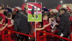 Ο Λισάντρο Μαρτίνες έμεινε δύο ώρες μετά το ματς με την Μπαρτσελόνα για να μοιράσει αυτόγραφα (vid)