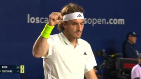 Ο Τσιτσιπάς πάλεψε αλλά λύγισε από τον Ρουντ κι αποκλείστηκε στα ημιτελικά του Λος Κάμπος (vids)