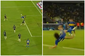 «Αρρωστο» γκολ από τον 37χρονο Καβάνι με εναέριο γυριστό σουτ (vid)