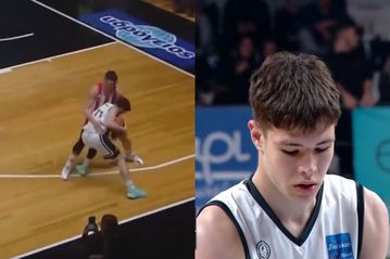Σπουδαία κίνηση από Λαρεντζάκη: Έκανε φάουλ στον 16χρονο Βαλκανά για να σκοράρει τους πρώτους πόντους της καριέρας του (vid)