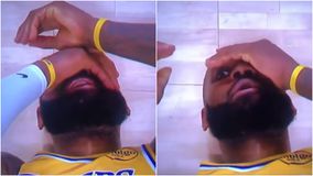 Ο ΛεΜπρόν σφάδαζε, όμως η κάμερα τον... έπιασε να υποκρίνεται! (vid)