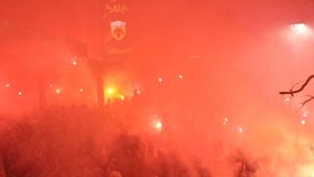 Έντονοι πανηγυρισμοί στο γκολ της ΑΕΚ επί του ΠΑΟΚ στον τελικό κυπέλλου