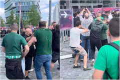 Νέο συγκλονιστικό βίντεο από το «ντου» των Τούρκων - Σώμα με σώμα με αστυνομία και οπαδούς του Παναθηναϊκού