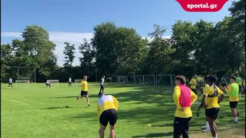 Πλάνα από την 2η μέρα προετοιμασίας της ΑΕΚ