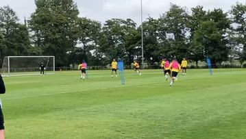 Προπόνηση ΑΕΚ - Ανάπτυξη παιχνιδιού και γκολ Λαμέλα