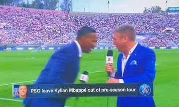 Σοκαριστική στιγμή με τον Σάκα Χίσλοπ να καταρρέει σε ζωντανή μετάδοση πριν το φιλικό της Ρεάλ με τη Μίλαν (vid)