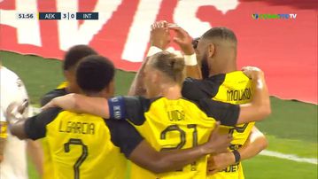 Με κεφαλιά του Μουκουντί έφτασε στην «τεσσάρα» η ΑΕΚ