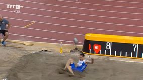 Παραμένει δεύτερος για ΕΝΑ εκατοστό ο Τεντόγλου - Στα 8,39μ. το τρίτο άλμα του (vid)