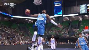 Ελλάδα - Γαλλία | Showtime από τον Γιάννη με εντυπωσιακό κάρφωμα - ανεμόμυλο στον αιφνιδιασμό!