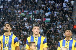 Σημαίες της Παλαιστίνης στο ΠΑΟΚ-Μακάμπι Τελ Αβίβ (pics)