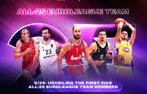 Αll-25 Euroleague: «Κλείδωσαν» οι 25 καλύτεροι της Εuroleague