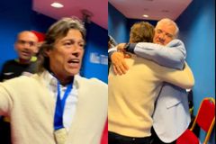 Ο Αλμέιδα τραγουδούσε «Forza AEKάρα» και χάθηκε στην αγκαλιά του Μελισσανίδη (vid)