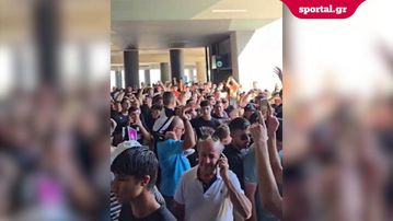 Το Sportal στην άφιξη του Ζαφείρη - Αποθέωση από τους φίλους του ΠΑΟΚ!