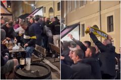 Χαμός στη Μασσαλία από οπαδούς της ΑΕΚ (vid)