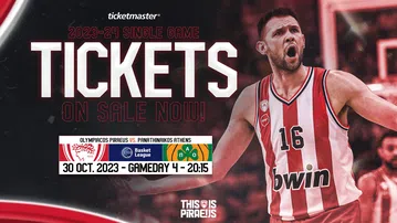 Από την Πέμπτη η διάθεση των εισιτηρίων του Ολυμπιακού για το ντέρμπι με Παναθηναϊκό