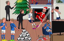 Τα απίστευτα σκίτσα για την... ποδοσφαιρική νύχτα των Χριστουγέννων (pics)