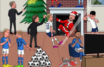 Τα απίστευτα σκίτσα για την... ποδοσφαιρική νύχτα των Χριστουγέννων (pics)