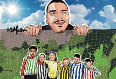 Μήνυμα κατά της οπαδικής βίας με γκράφιτι για τον Αλκη - «Τα παιδιά μπορούν να αλλάξουν τον κόσμο»