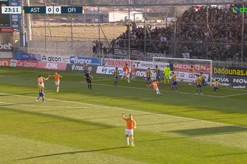 Ο Φούντας με εξ επαφής σουτ άνοιξε το σκορ για τον ΟΦΗ