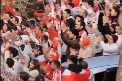 Η πορεία των οπαδών της Γεωργίας προς το γήπεδο εν όψει του «τελικού» με την Ελλάδα (vid)