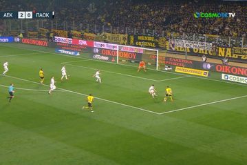 «Κεραυνός» από τον Λιβάι και 3-0 η ΑΕΚ (vid)