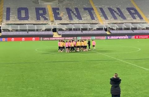 Το «φατούρο» στον Ρότα στην τελευταία προπόνηση της ΑΕΚ πριν τη Φιορεντίνα (vid)