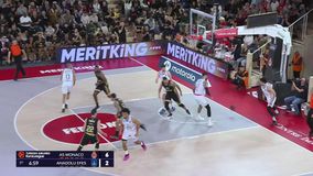 Μονακό - Εφές 94-75: Οι 14 πόντοι του Μάικ Τζέιμς στην αναμέτρηση