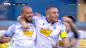 Εξαιρετική εκτέλεση φάουλ του Καρλίτος, ο Μάλτσι με κεφαλιά άνοιξε το σκορ για τη Λαμία κόντρα στον Παναιτωλικό