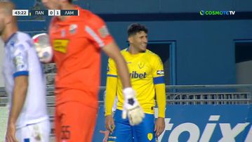 Απίθανη ευκαιρία: Δύο δοκάρια στην ίδια φάση ο Παναιτωλικός κόντρα στη Λαμία