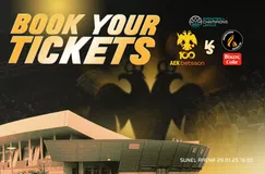 Στη διάθεση του κόσμου της ΑΕΚ τα εισιτήρια ενόψει Προμηθέα και... κάλεσμα στη Sunel Arena