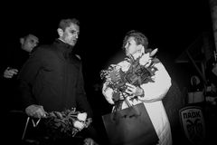 Λουτσέσκου, Καρυπίδης, Βιεϊρίνια και παίκτες του ΠΑΟΚ στην Τούμπα για να αποτίσουν φόρο τιμής στους άτυχους εκδρομείς (pics)