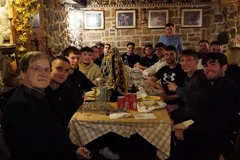 ΑΕΚ: Ο Χρήστος Νικολόπουλος στα επινίκια των πρωταθλητών Εφήβων (pic)