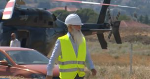 Στη Θέρμη με ελικόπτερο ο Σαββίδης, επιθεώρησε τις εργασίες στο νέο προπονητικό του ΠΑΟΚ (pic)