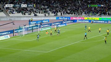 Με ωραία ατομική ενέργεια ο Τετέ έκανε το 1-0 για τον Παναθηναϊκό