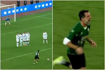 Η τέχνη δεν ξεχνιέται: Ο Καραγκούνης σκόραρε με απευθείας εκτέλεση φάουλ σε φιλανθρωπικό αγώνα (vid)