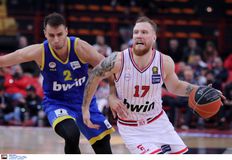 H βαθμολογία της Stoiximan Basket League μετά τη νίκη του Ολυμπιακού