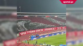 Το εκπληκτικό κορεό των φίλων του Ερυθρού Αστέρα στο ματς με τη Στουτγκάρδη