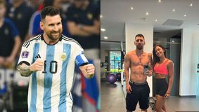 Ο Λιονέλ Μέσι «λιώνει» στη γυμναστική με την Αντονέλα (pic)